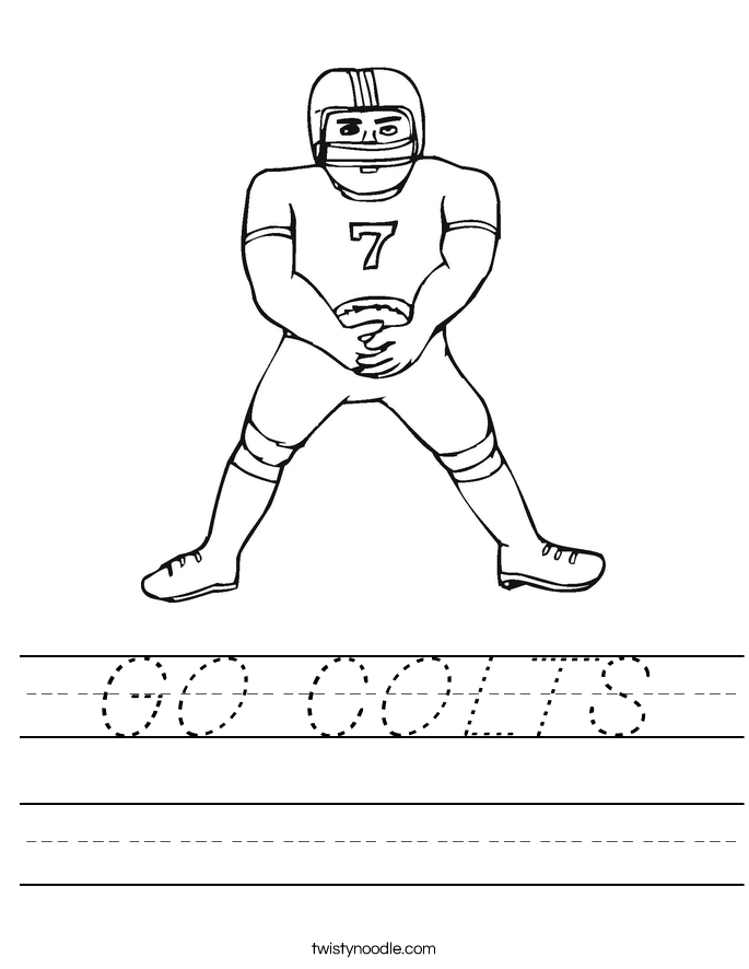 GO COLTS Worksheet