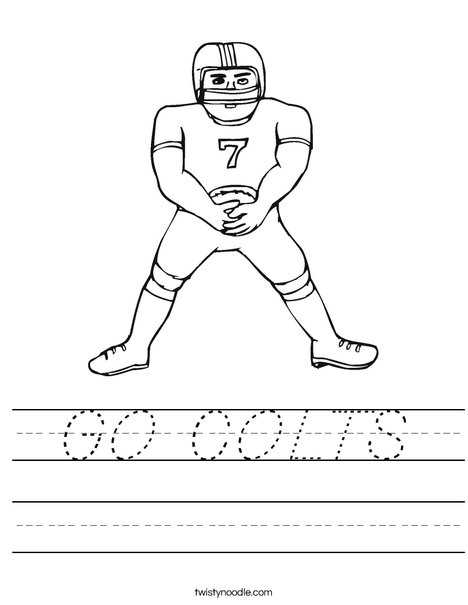 Football Player Worksheet