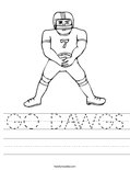 GO DAWGS Worksheet