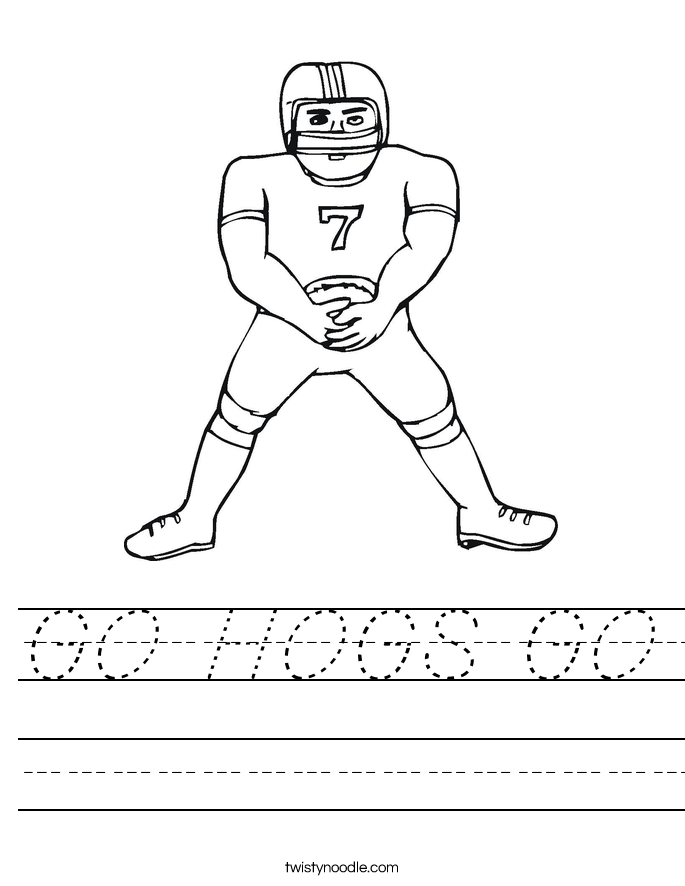 GO HOGS GO Worksheet
