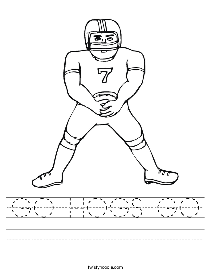 GO HOGS GO Worksheet