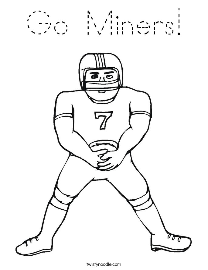 Go Miners! Coloring Page