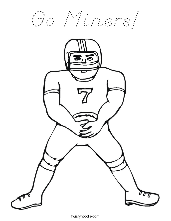 Go Miners! Coloring Page