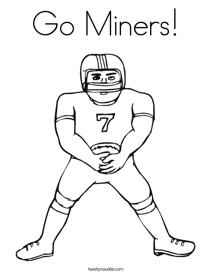 Go Miners! Coloring Page