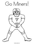 Go Miners! Coloring Page