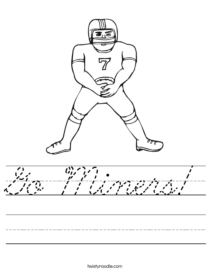 Go Miners! Worksheet