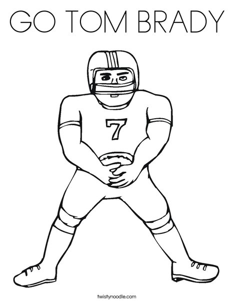 Football Player Coloring Page