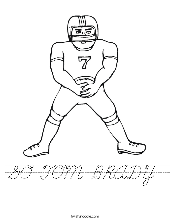 GO TOM BRADY Worksheet