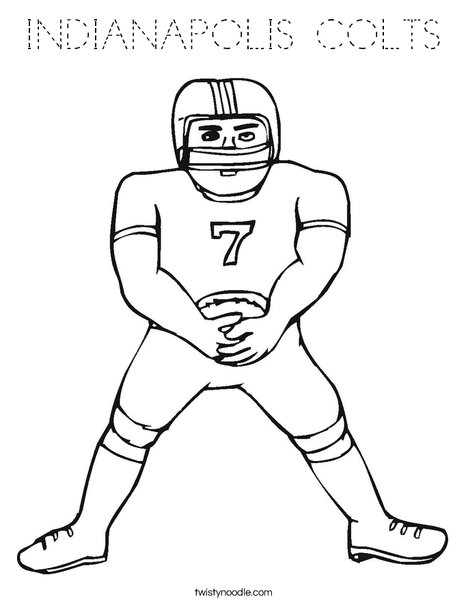 Football Player Coloring Page