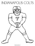 INDIANAPOLIS COLTS Coloring Page