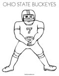 OHIO STATE BUCKEYES Coloring Page