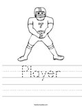 Player Worksheet