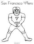 San Francisco 49ers Coloring Page