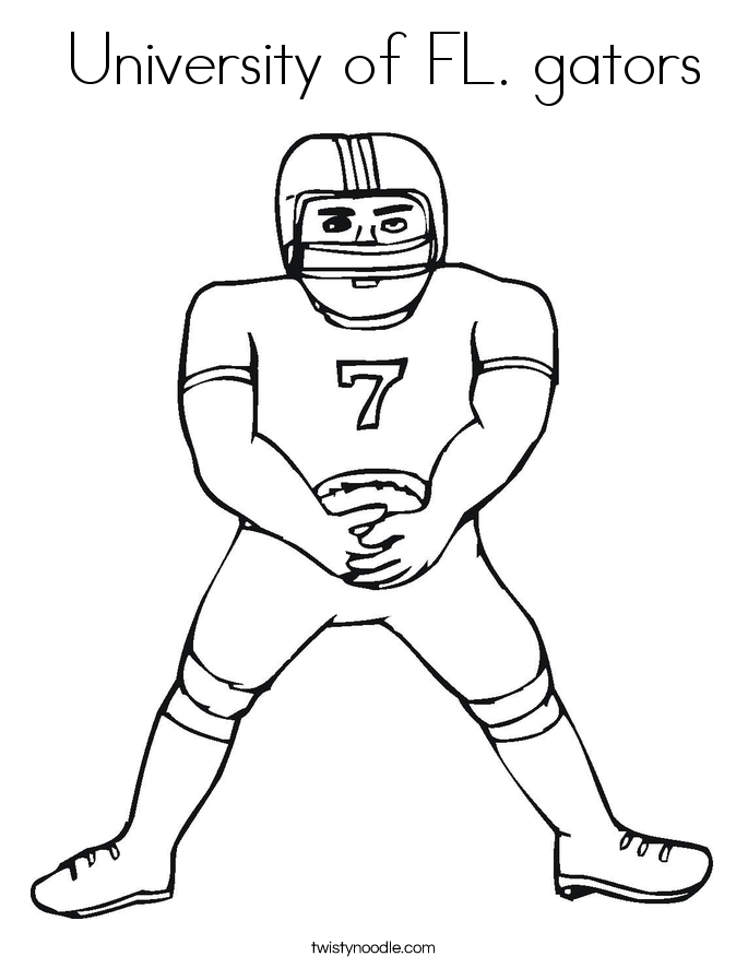  University of FL. gators Coloring Page