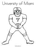 University of Miami Coloring Page