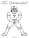 USC Gamecocks!! Coloring Page