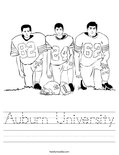 Auburn University Worksheet