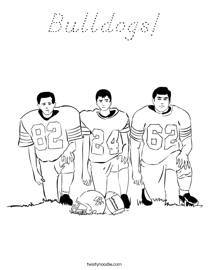 Bulldogs! Coloring Page