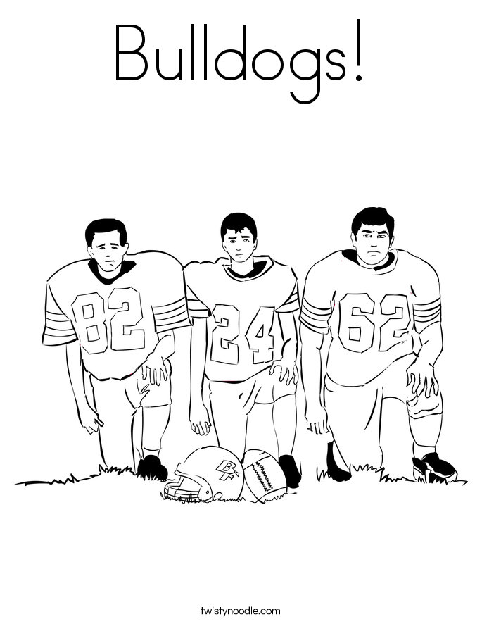 Bulldogs! Coloring Page