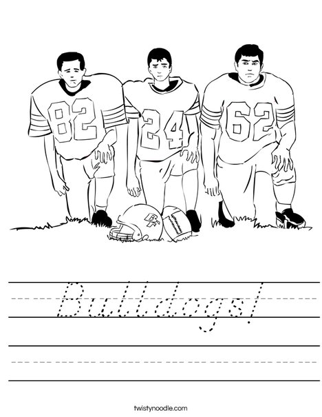 Football Players Worksheet
