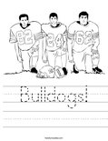 Bulldogs! Worksheet