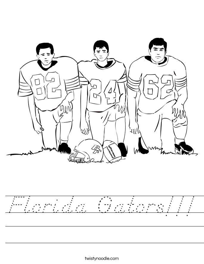 Florida Gators!!! Worksheet