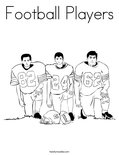 Football PlayersColoring Page