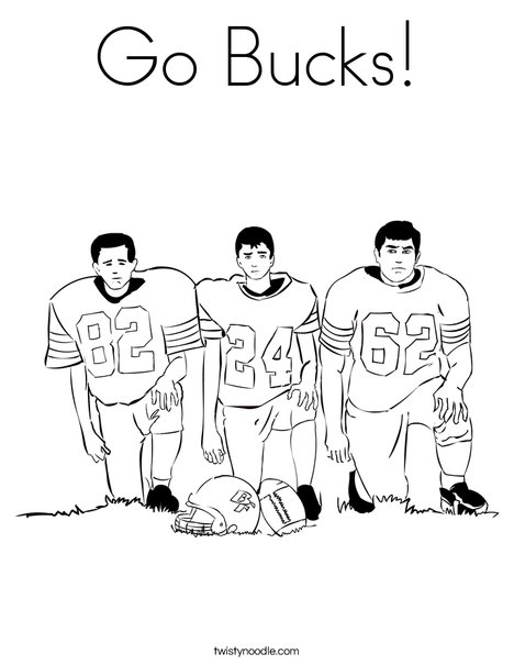 Football Players Coloring Page