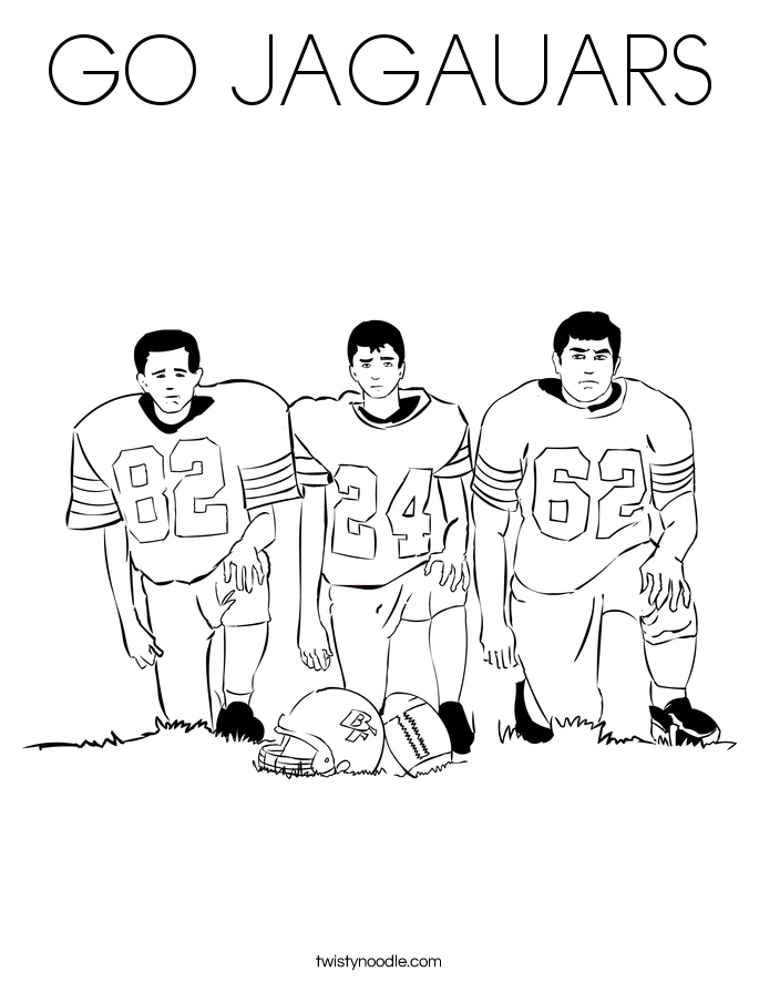 GO JAGAUARS Coloring Page