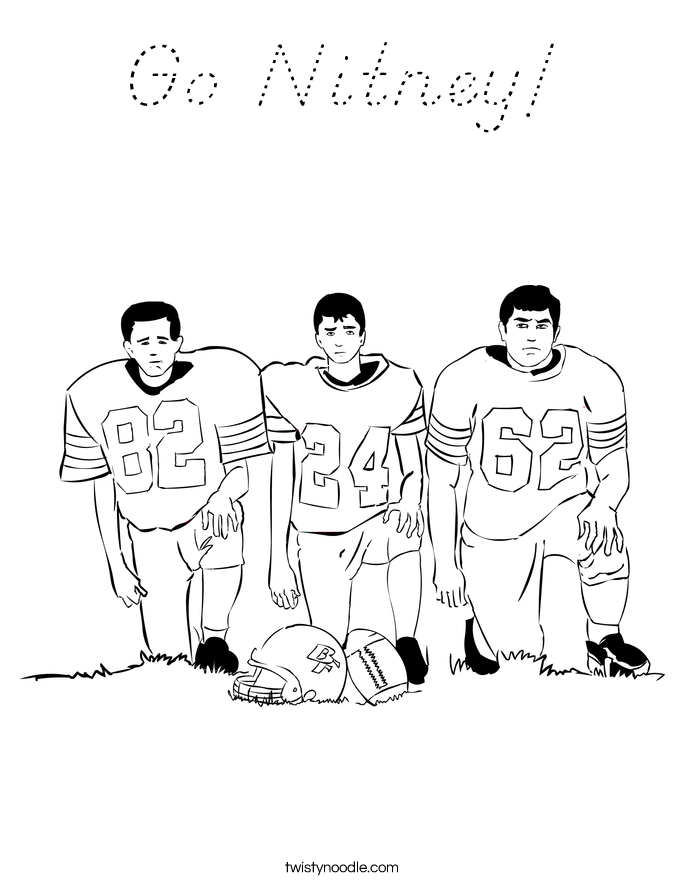Go Nitney! Coloring Page