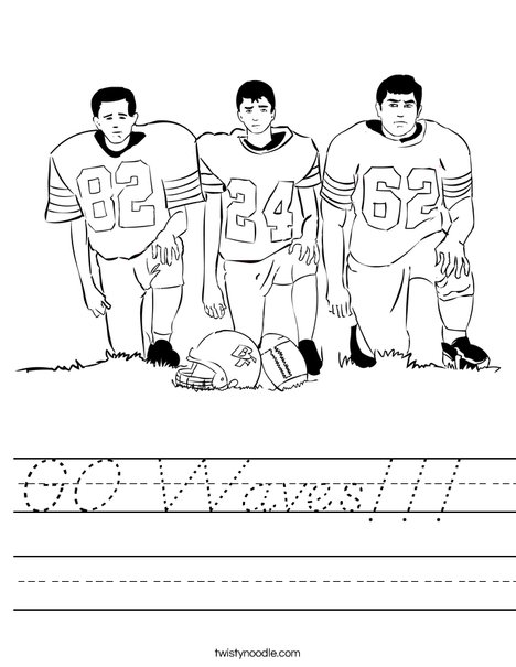 Football Players Worksheet