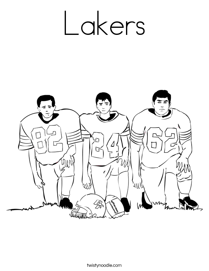 Lakers Coloring Page