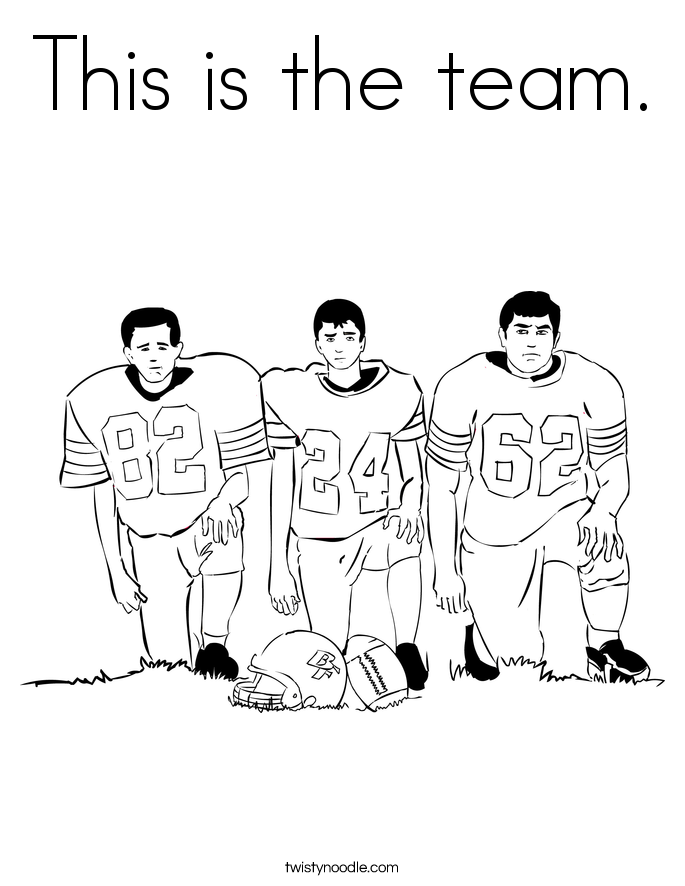 This is the team. Coloring Page