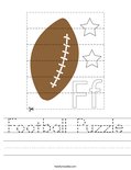 Football Puzzle Worksheet