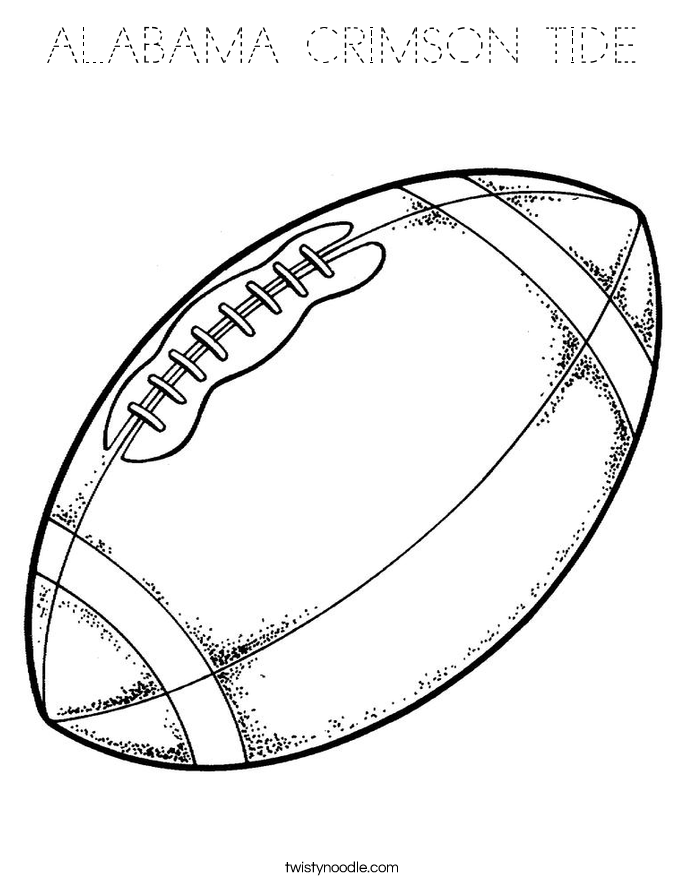 ALABAMA CRIMSON TIDE Coloring Page