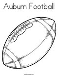 Auburn FootballColoring Page