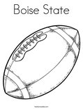 Boise State Coloring Page