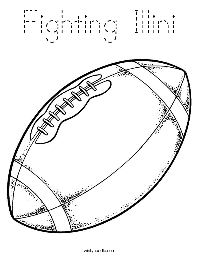 Fighting Illini Coloring Page