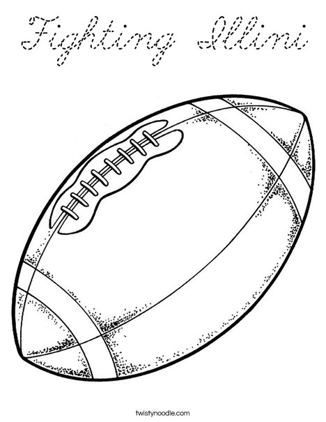 Football Coloring Page