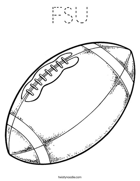 Football Coloring Page