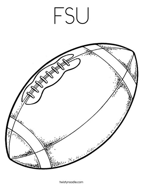 Football Coloring Page
