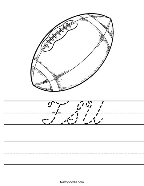 Football Worksheet