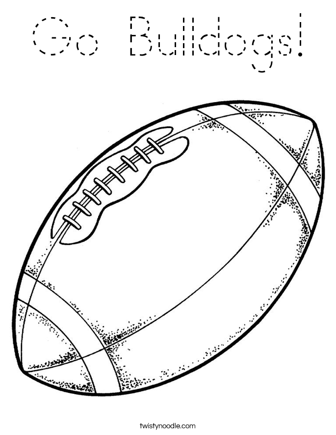 Go Bulldogs! Coloring Page