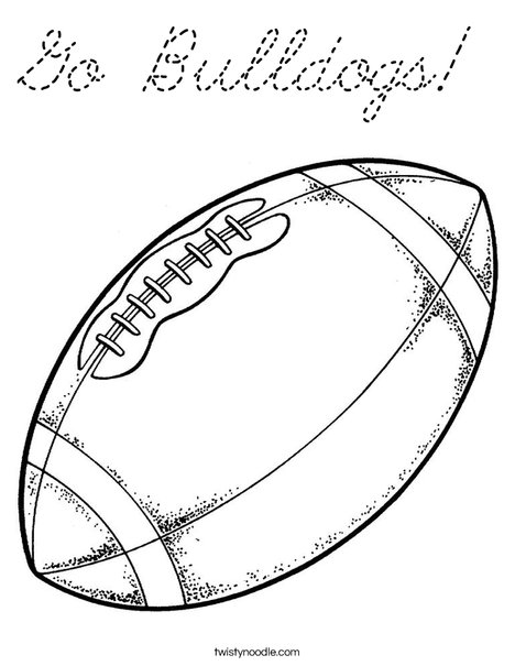 Football Coloring Page