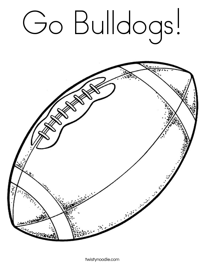 Go Bulldogs! Coloring Page