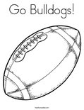 Go Bulldogs! Coloring Page
