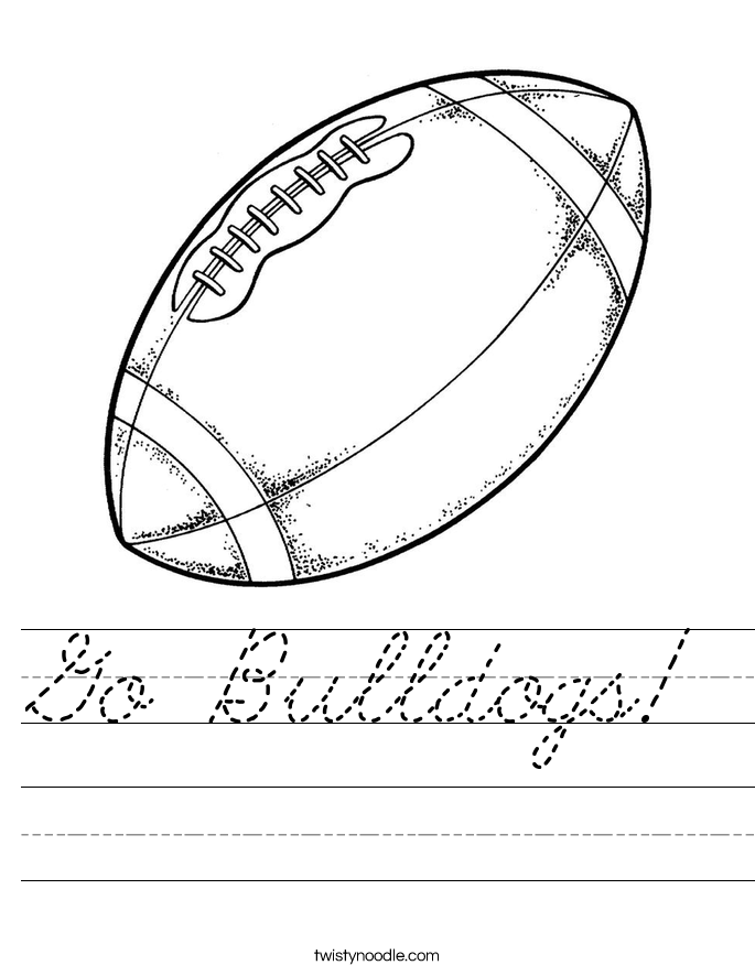 Go Bulldogs! Worksheet