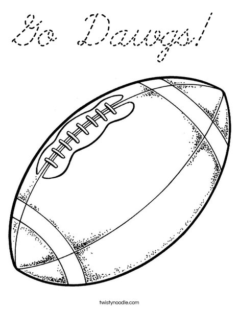 Football Coloring Page