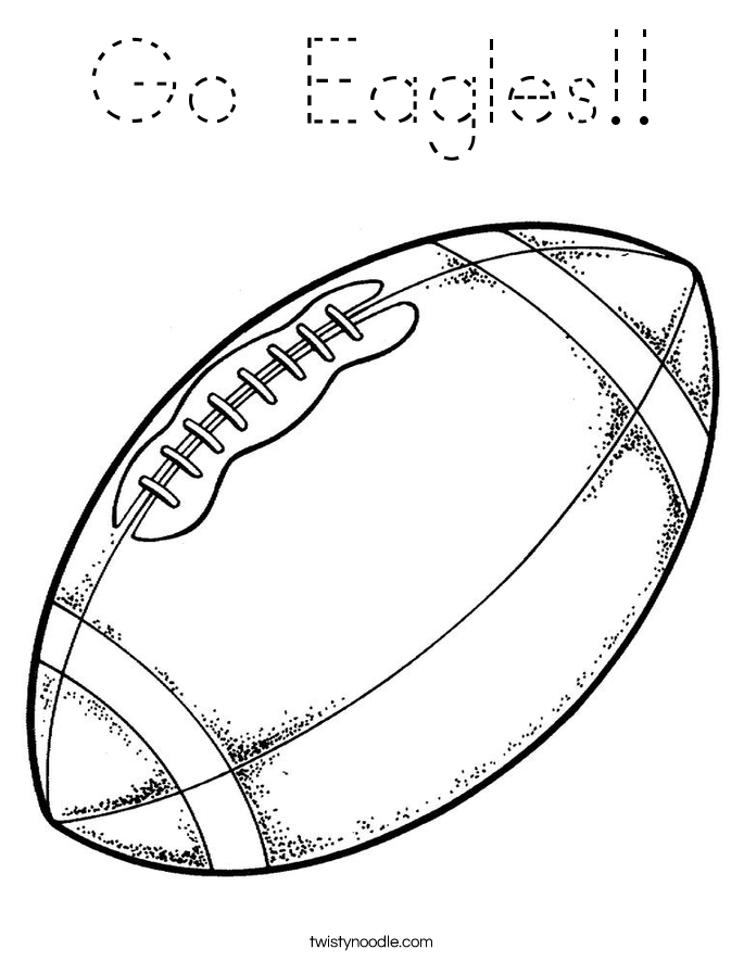 Go Eagles!! Coloring Page