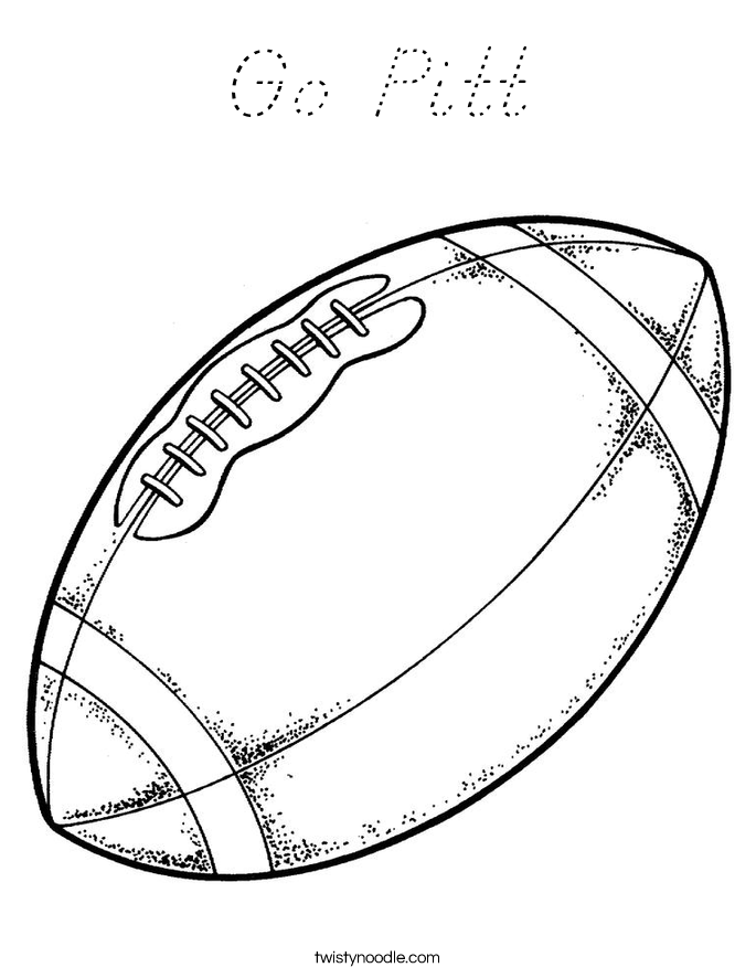Go Pitt Coloring Page